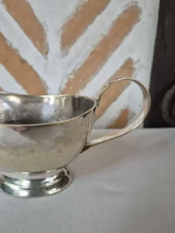 Saucière métal argenté