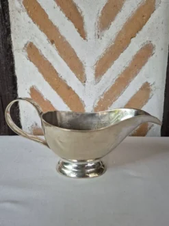 Saucière métal argenté