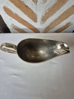 Saucière métal argenté