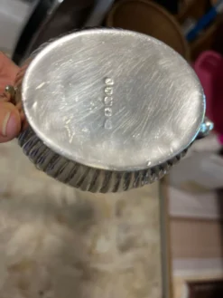 Saucière métal argenté