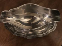 Saucière métal argenté