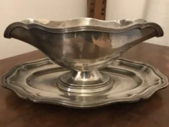 Saucière métal argenté
