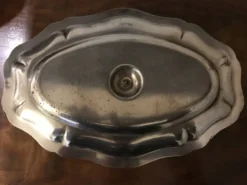Saucière métal argenté