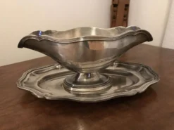 Saucière métal argenté