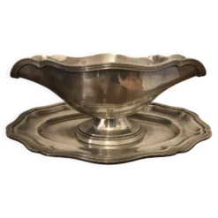 Saucière métal argenté
