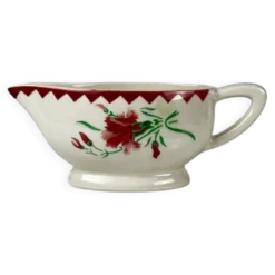 Saucière "Oeillet" Sarreguemines, 1920-50