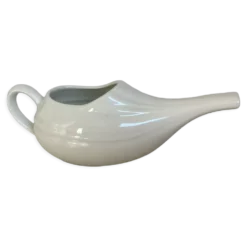 Saucière porcelaine blanche ancien biberon