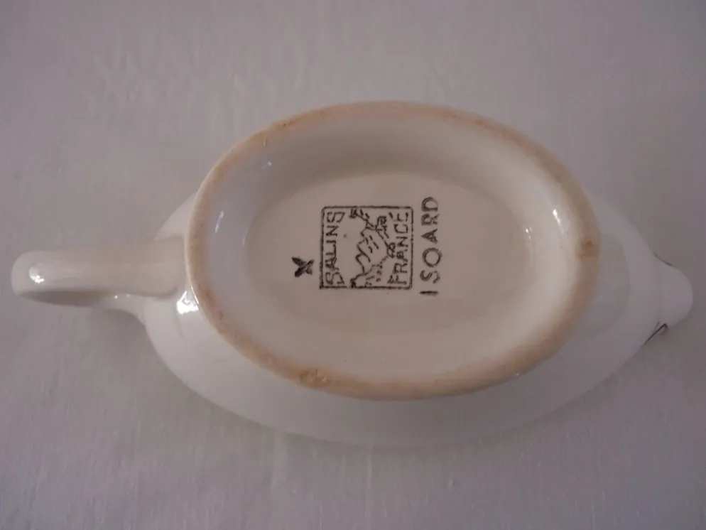 Saucière porcelaine de Salins