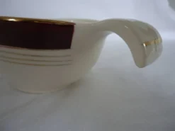 Saucière porcelaine opaque digoin sarreguemines modèle pasteur