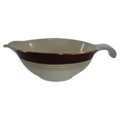 Saucière porcelaine opaque digoin sarreguemines modèle pasteur