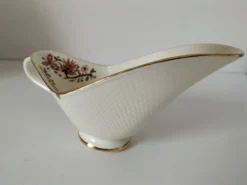 Saucière Salins France décor floral stylisé