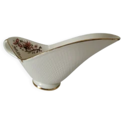 Saucière Salins France décor floral stylisé