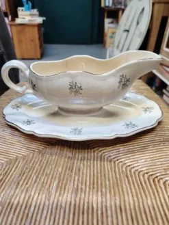 Saucière Sarreguemines-Digoin modèle Fleurs de France