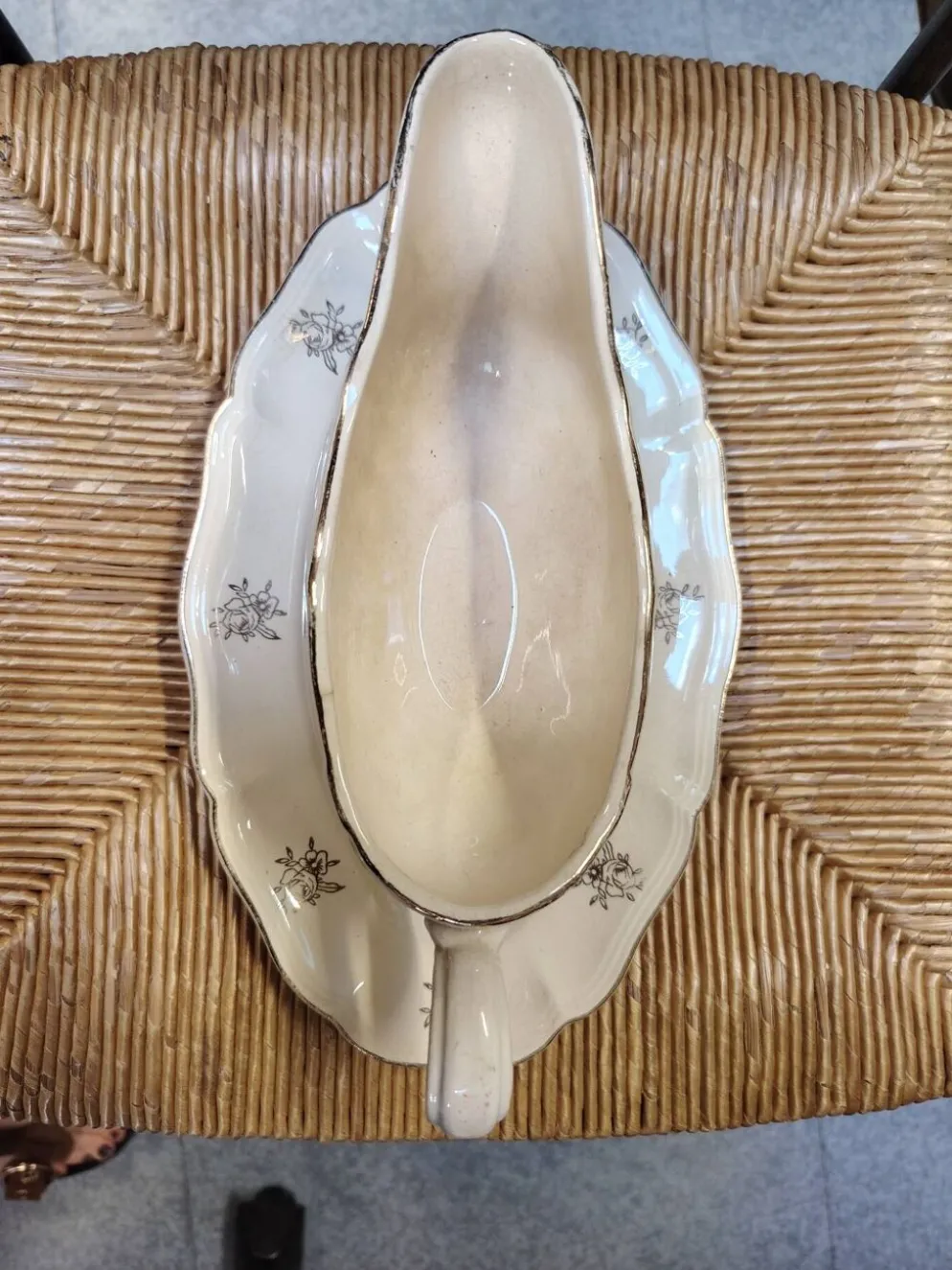 Saucière Sarreguemines-Digoin modèle Fleurs de France