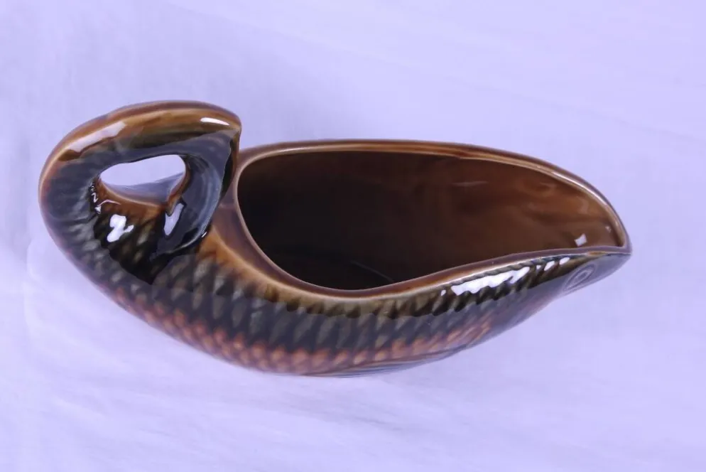 Saucière Sarreguemines en forme de poisson
