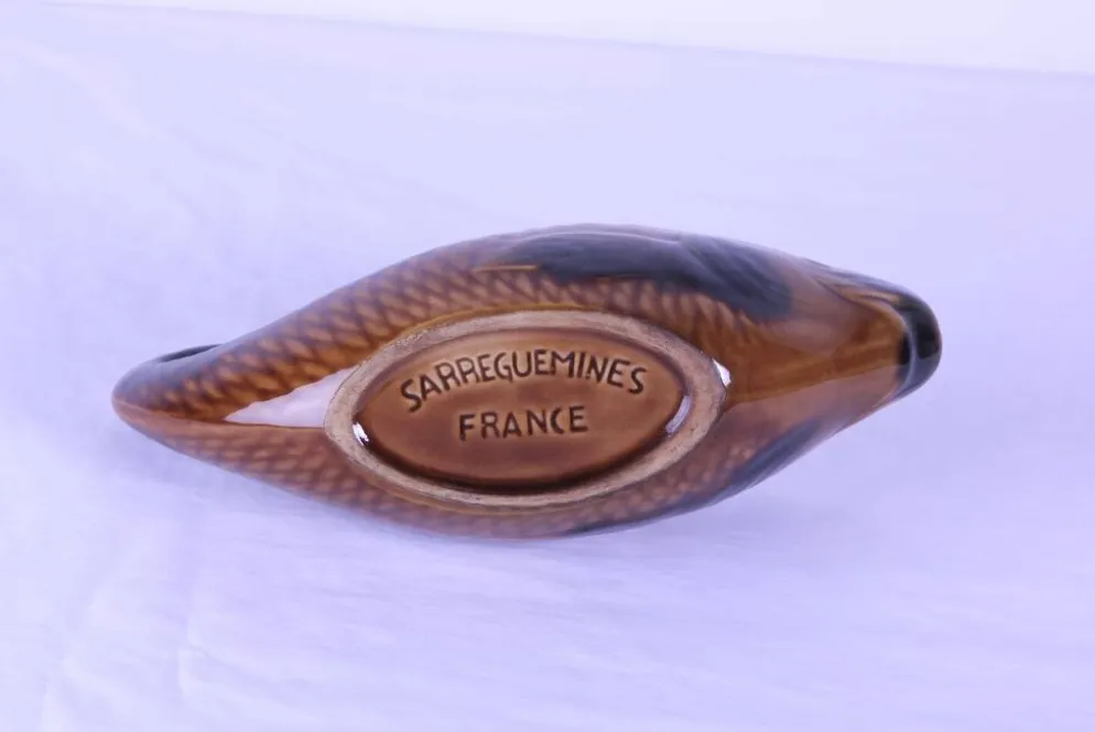 Saucière Sarreguemines en forme de poisson