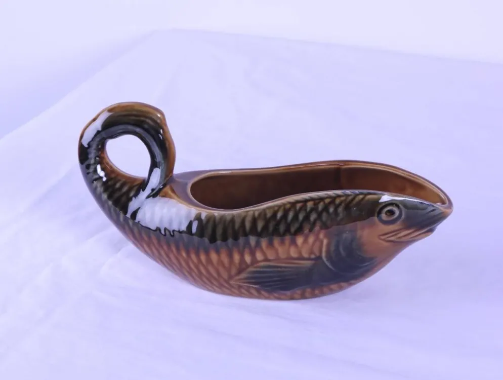 Saucière Sarreguemines en forme de poisson