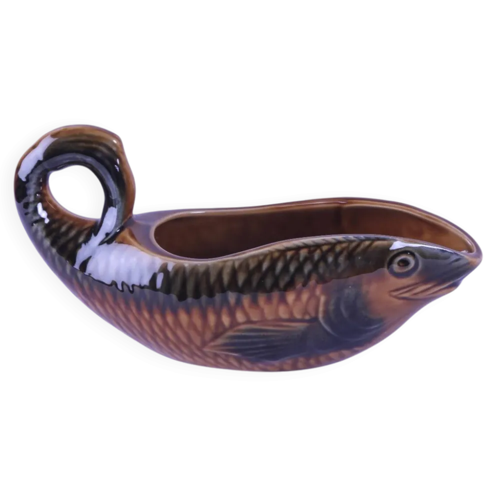 Saucière Sarreguemines en forme de poisson