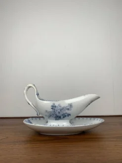Saucière Sarreguemines U&C modèle Flore, XIXème s
