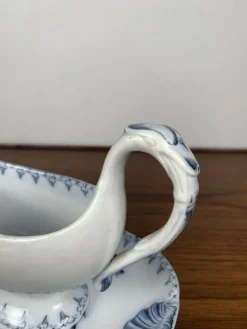 Saucière Sarreguemines U&C modèle Flore, XIXème s