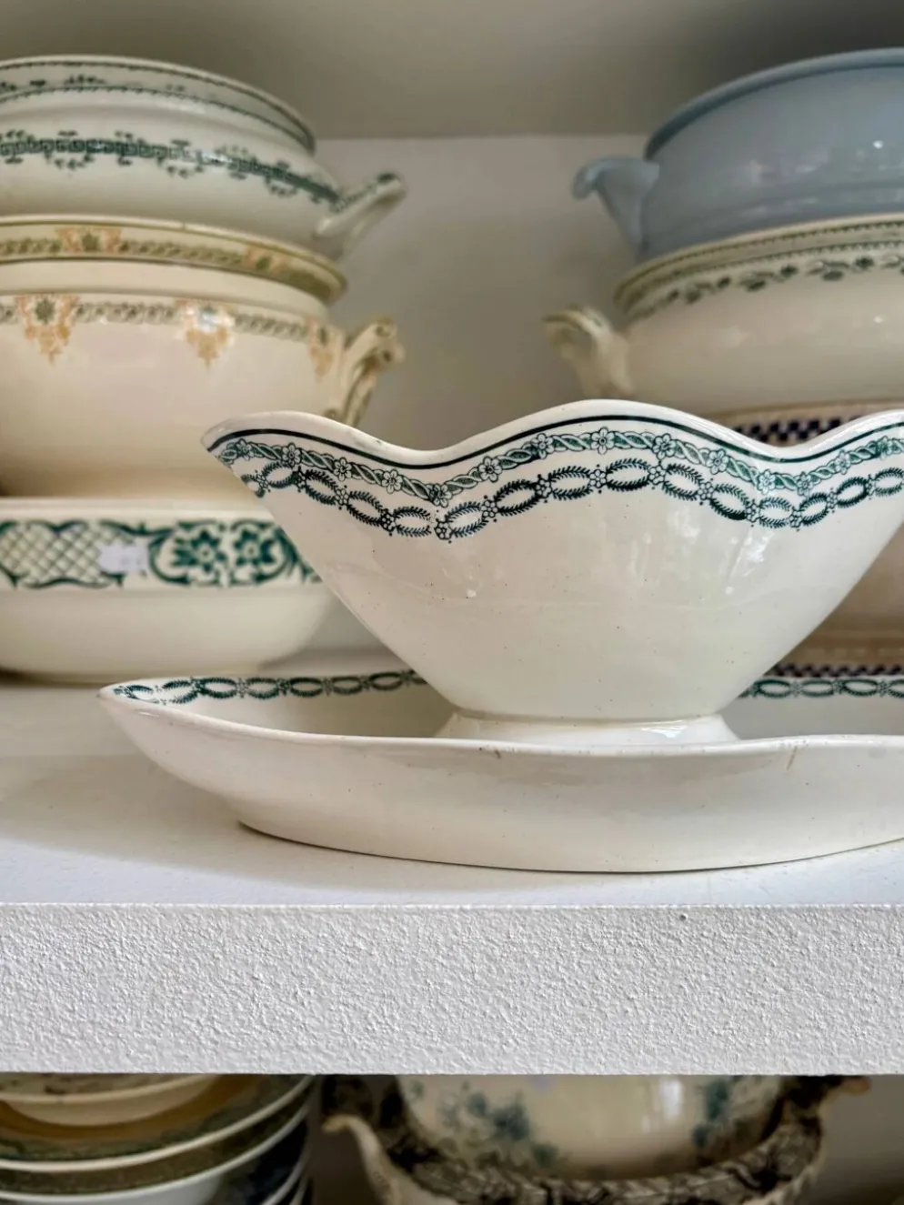 Saucière St Amand en terre de fer bleue