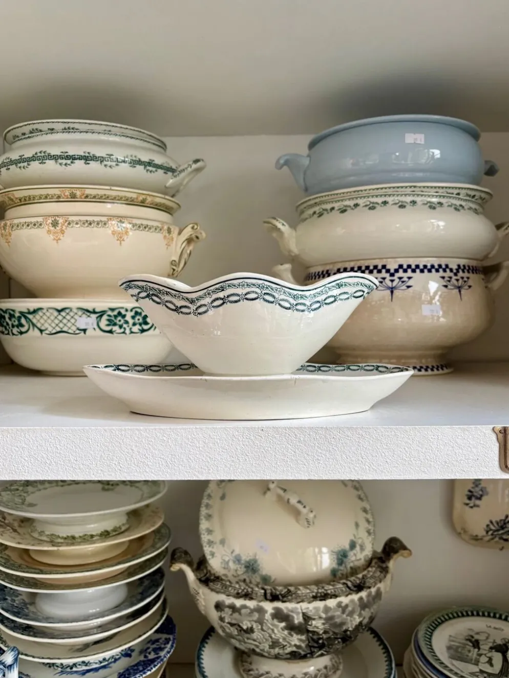 Saucière St Amand en terre de fer bleue