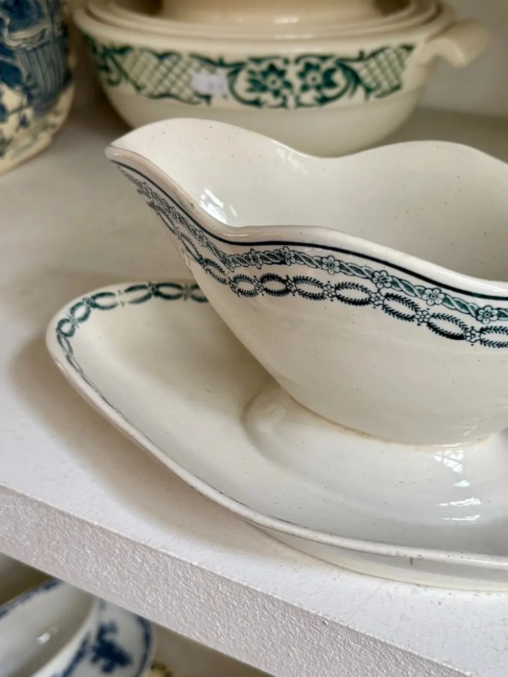 Saucière St Amand en terre de fer bleue
