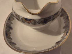 Saucière sur dormant Art Déco porcelaine de Chatres sur Cher Gaston Sailly