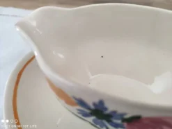 Saucière sur dormant Sarreguemines modèle Cocorico