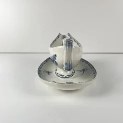 Saucière terre de fer "Carmen", Sarreguemines, bleu, 1875-1900
