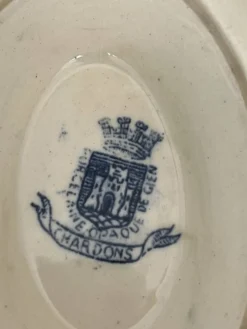 Saucière terre de fer « Chardon » signée GIEN