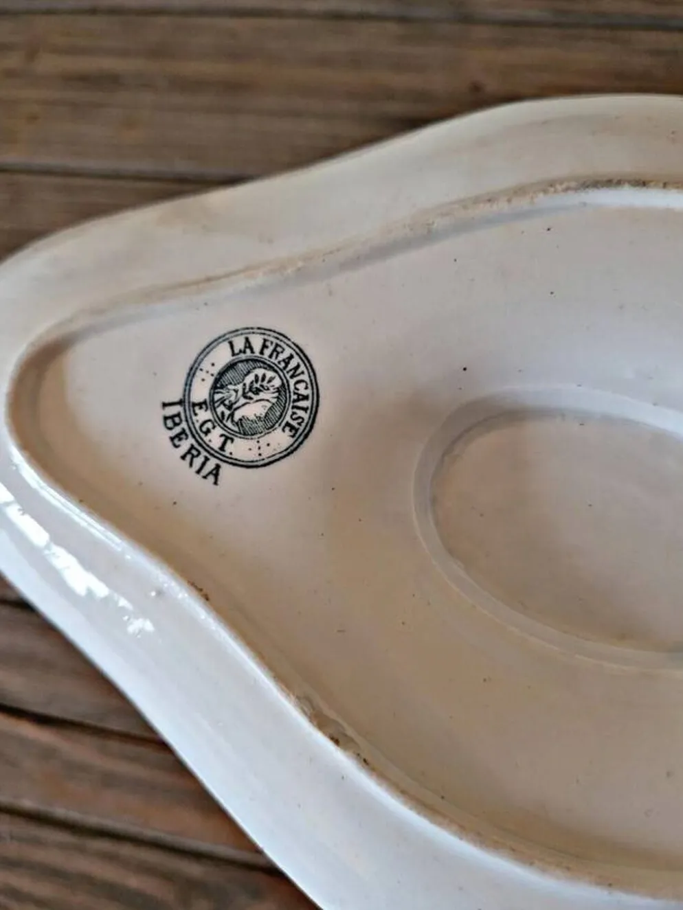 Saucière terre de fer La Française EGT Ibéria - faïence de l'est