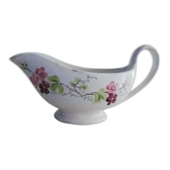 Saucière terre de fer motif fleuri