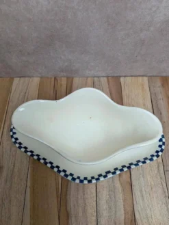 Saucière Terre de fer Salins modèle Damier