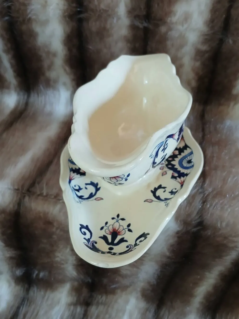 Saucière vintage en Terre de fer de Longchamp