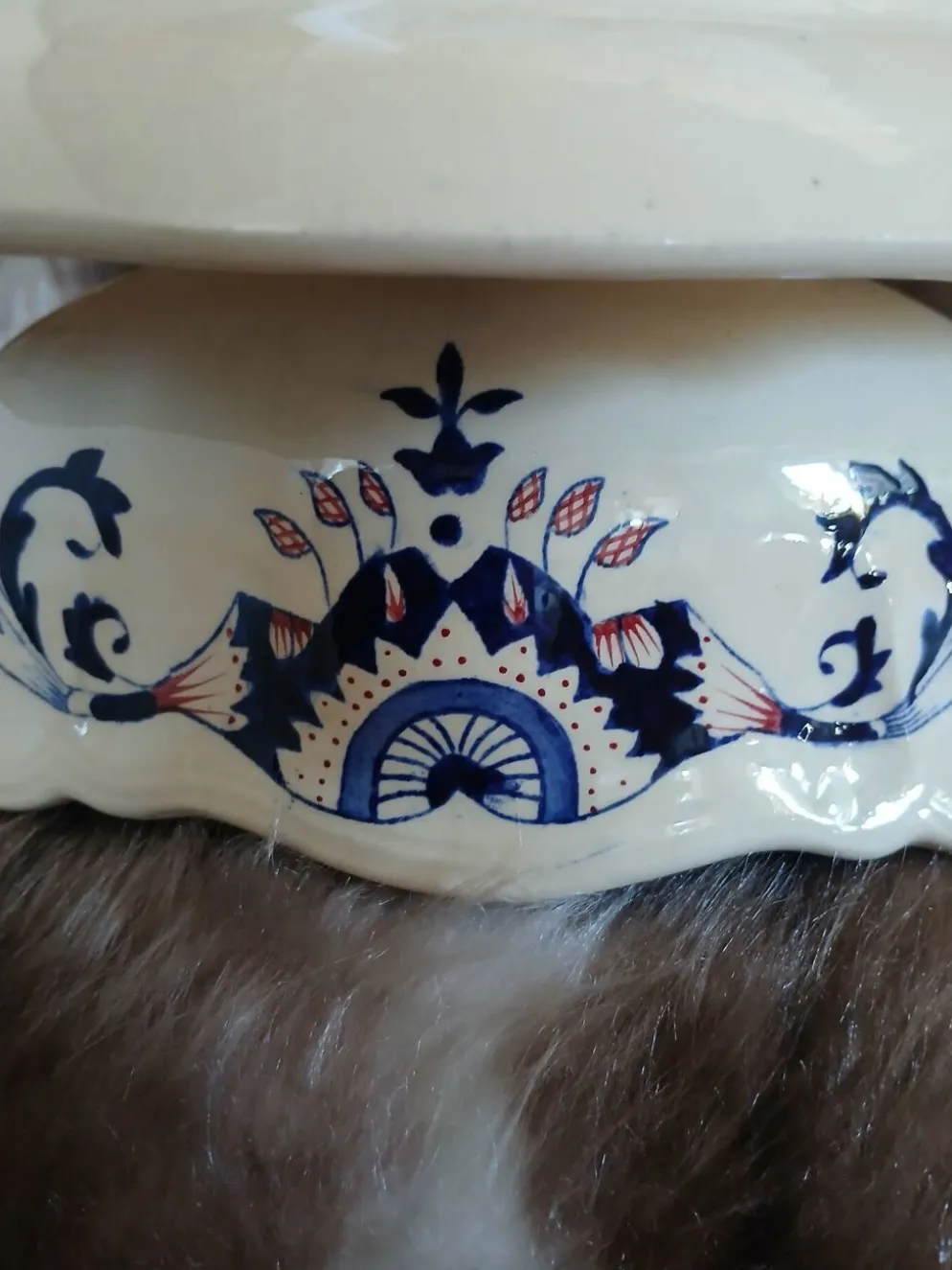 Saucière vintage en Terre de fer de Longchamp