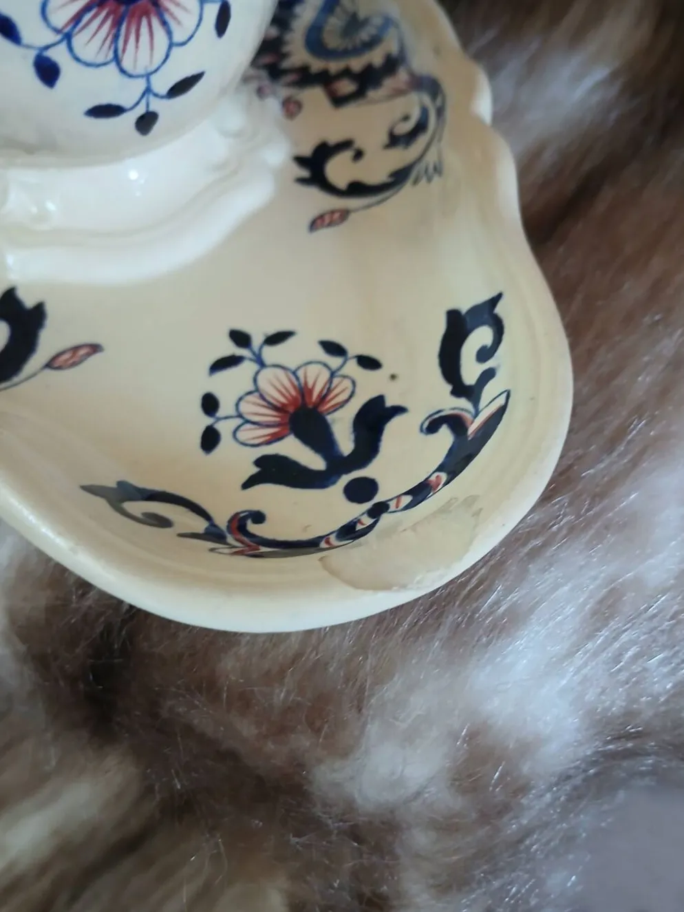 Saucière vintage en Terre de fer de Longchamp