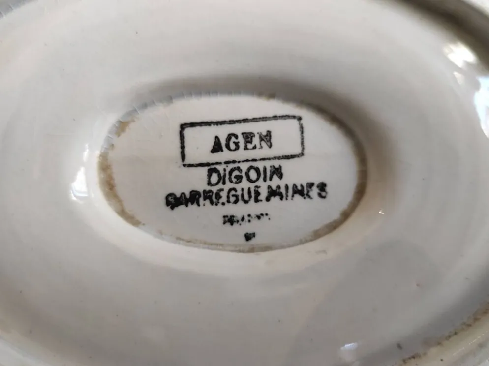 Saucière vintage française, Digoin Sarreguemines