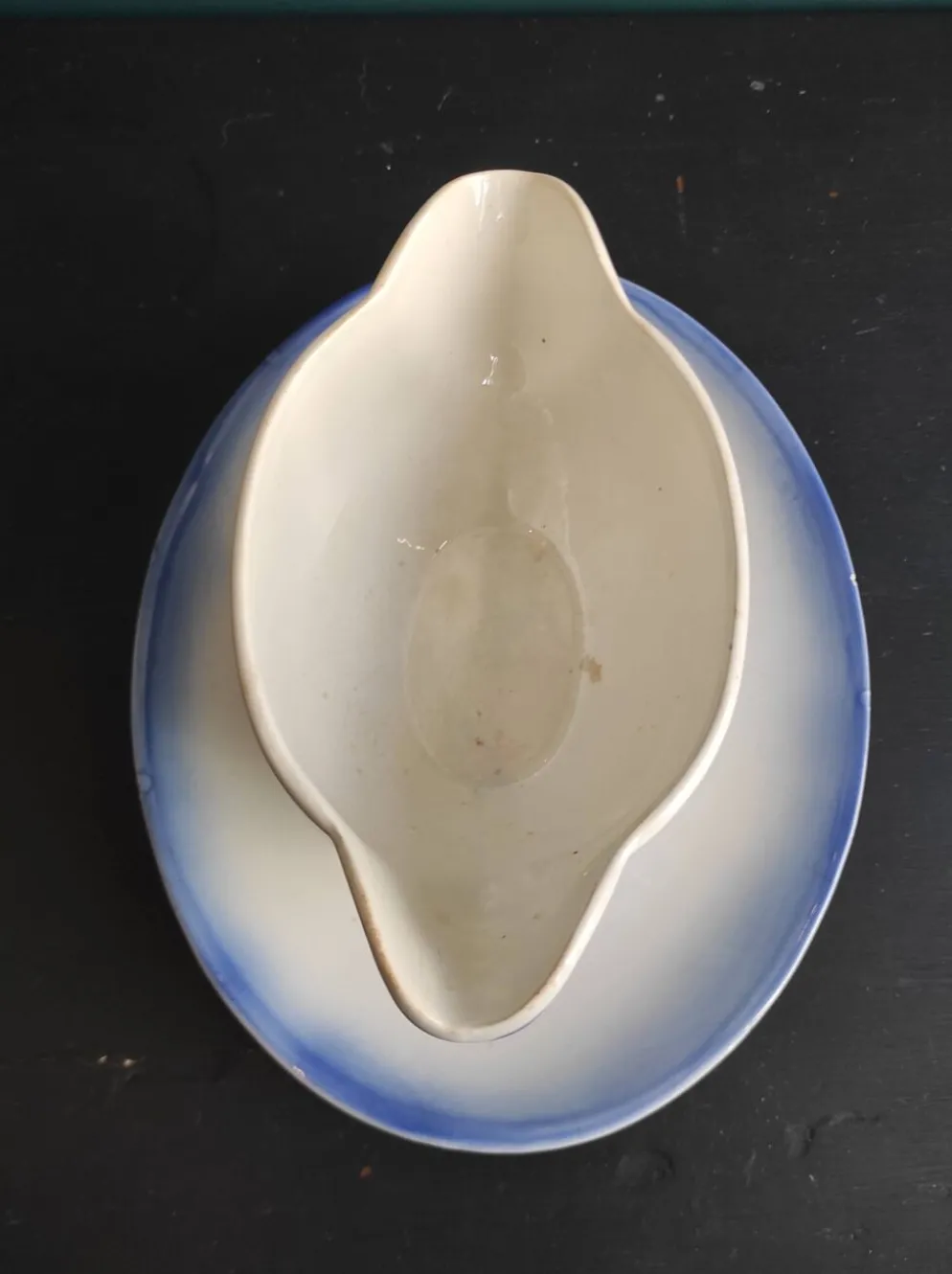 Saucière vintage française, Digoin Sarreguemines