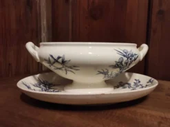 Saucière vintage française, R. Lafitte, Terre de Fer, Salins
