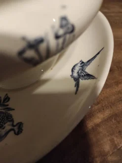 Saucière vintage française, R. Lafitte, Terre de Fer, Salins