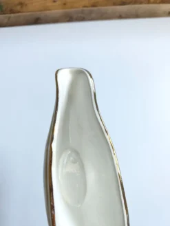 Saucière vintage L'Amandinoise modèle Paola blanc crème fleurs