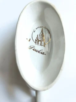 Saucière vintage L'Amandinoise modèle Paola blanc crème fleurs