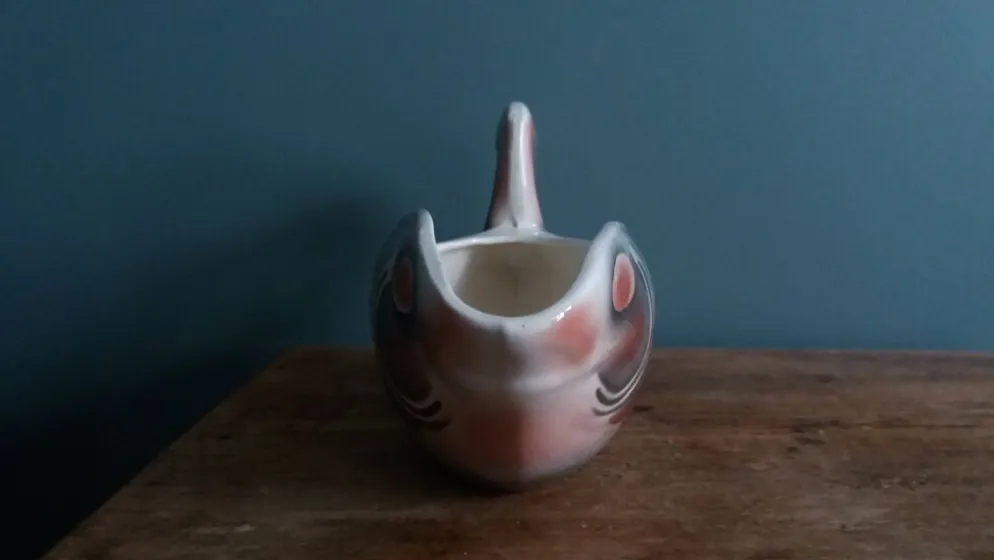 Saucière zoomorphe poisson Digoin Sarreguemines