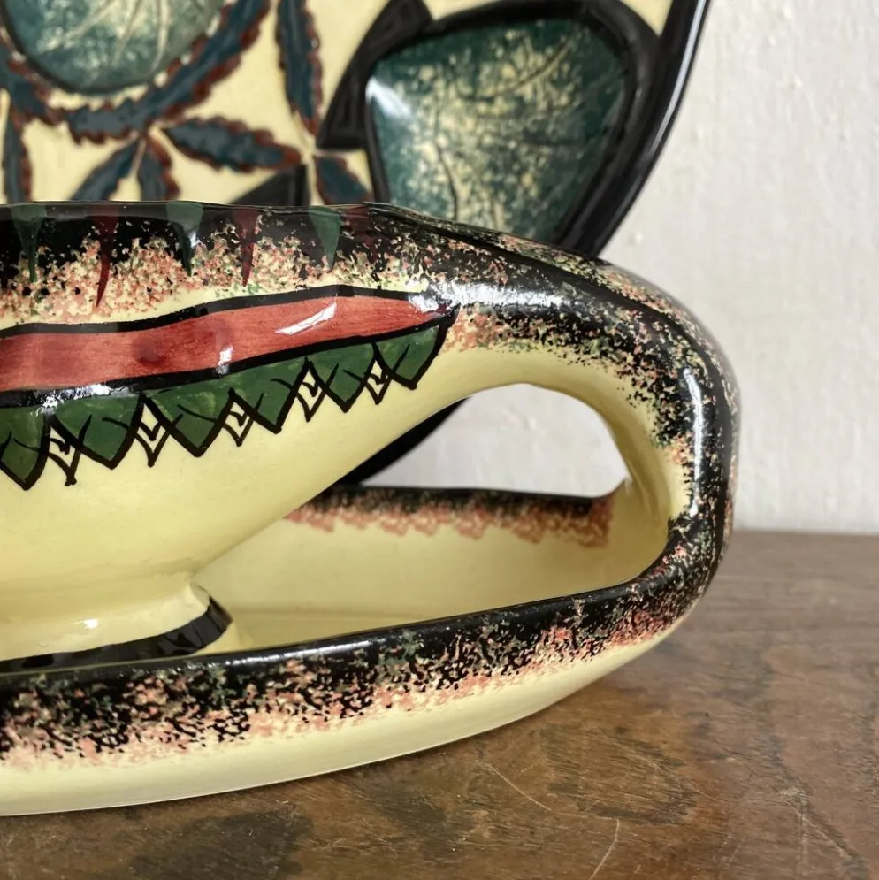 Saucière zoomorphe poisson Henriot Quimper Bretagne