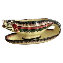 Saucière zoomorphe poisson Henriot Quimper Bretagne