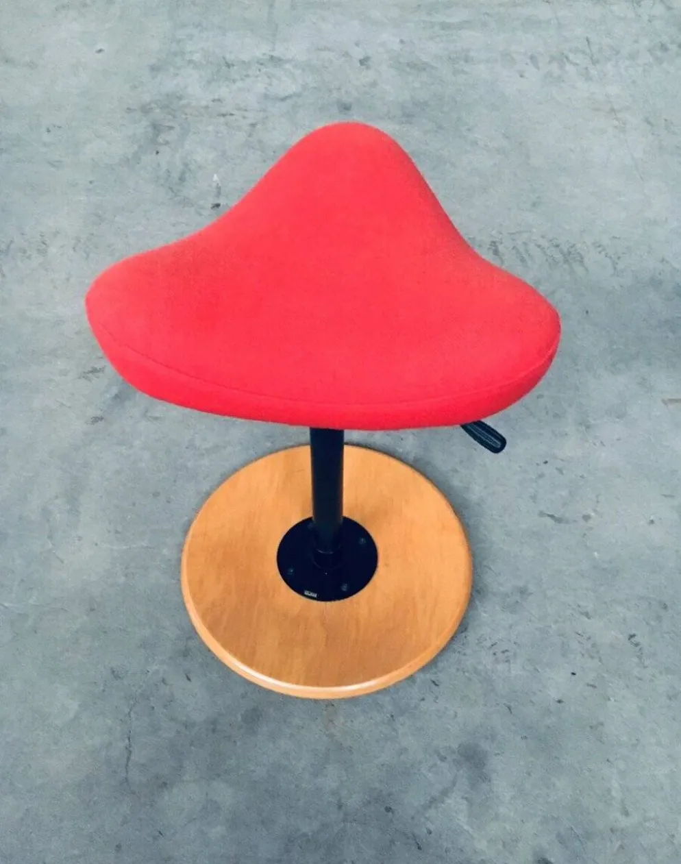 Scandinavian Ergonomic Design Writing Desk and Stool from Stokke, 1980s, Set of 3
