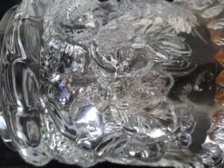 Sceau à Glace en Cristal de Bayel France - Décor Relief Putti /angelot