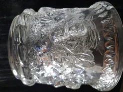 Sceau à Glace en Cristal de Bayel France - Décor Relief Putti /angelot