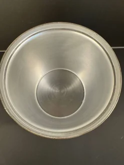 Sceau à glace en métal argenté années 60/70